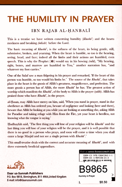 The Humility in Prayer